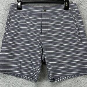 Marine Layer Swim Trunks Mens Small Navy Stripe Swimwear Summer Board Shorts NEW